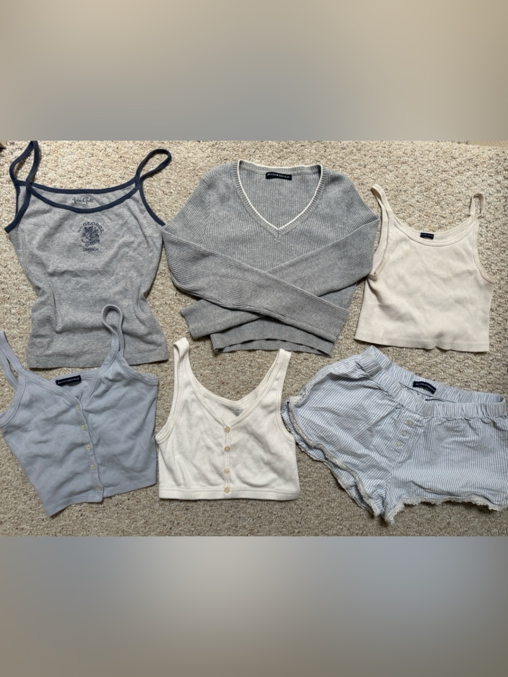 Brandy Melville Neutral & Light, Bundle of 6